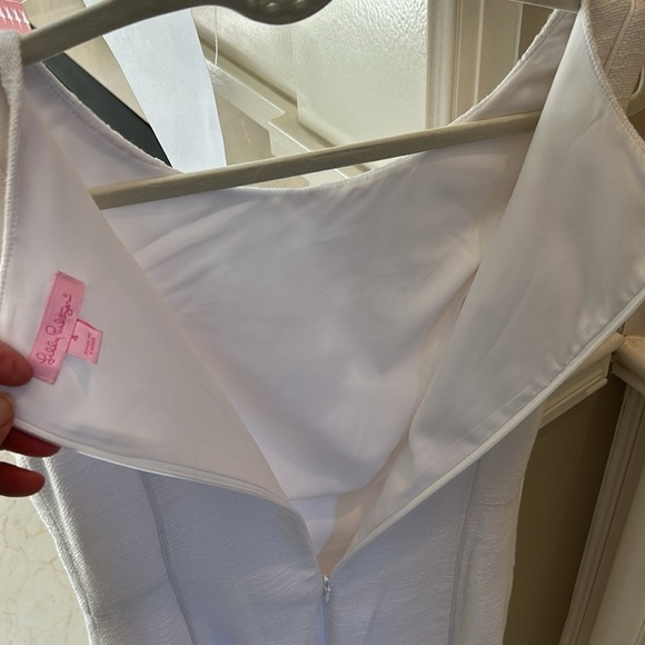 Lilly Pulitzer Idola Resort White Pique Dress Size 4 - Picture 8 of 8